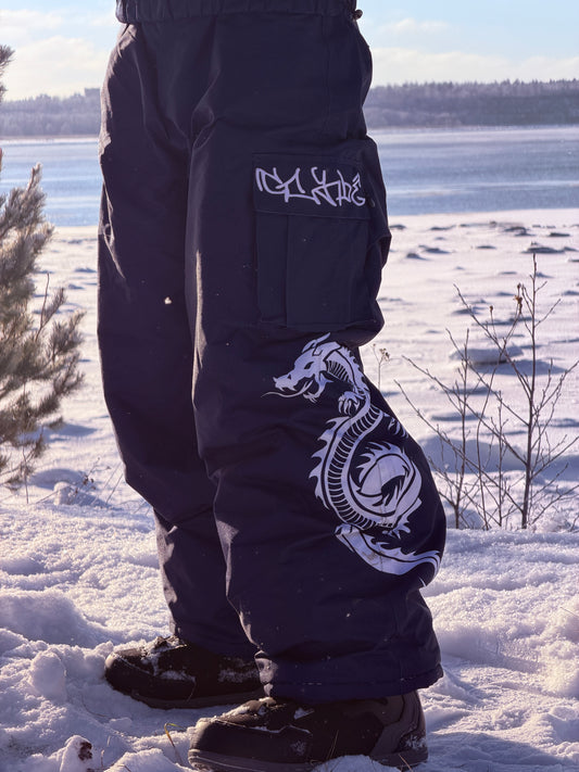 Glyde Baggy Snowpants Navy Blue 2.0