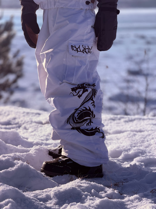 Glyde Baggy Snowpants White 2.0